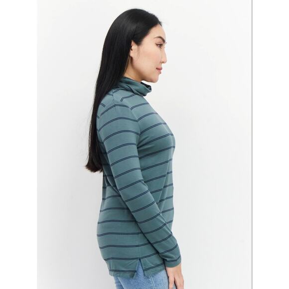 Market & Spruce cowl neck women's green cowl neck NWT Size Medium office preppy - Picture 2 of 10